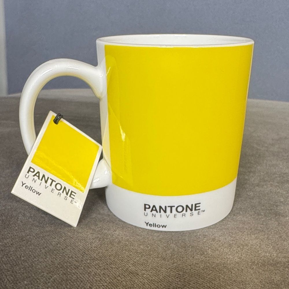 Pantone Universe MINI MUG RARE Custard Yellow Whitbread Wilkinson Fine China